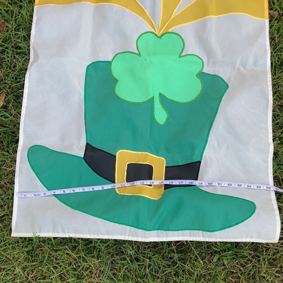 St Patrick’s day leprechaun hat yard flag banner - Picture 11 of 17